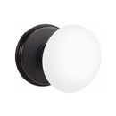 Emtek Brass Rosette Ice White Knob Concealed Screws With Watford Rosette