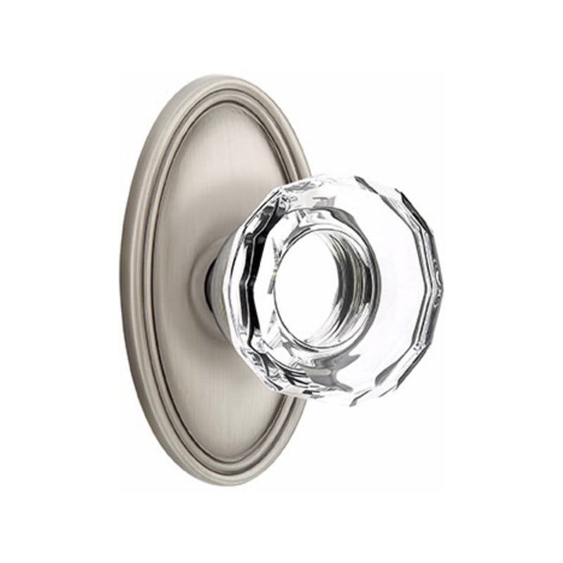 Emtek Lowell Knob Concealed Screws With Oval Rosette