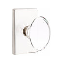 Emtek Hampton Knob Concealed Screws with Modern Rectangular Rosette
