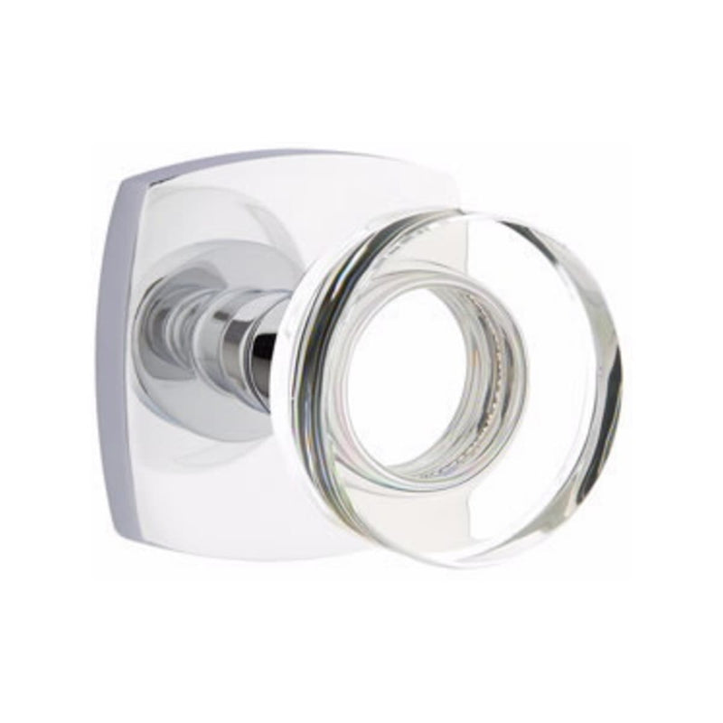 Emtek Modern Disc Knob Concealed Screws with Urban Modern Rosette