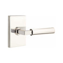 Emtek Select L-Square Smooth Lever Concealed Screws with Modern Rectangular Rosette