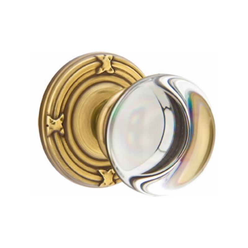 Emtek Providence Knob Concealed Screws With Ribbon & Reed Rosette