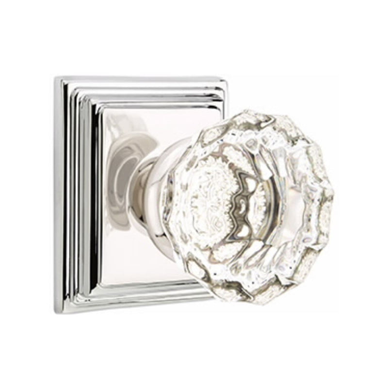 Emtek Astoria Knob Concealed Screws With Wilshire Rosette