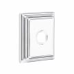 Emtek Select L-Square Smooth Lever Concealed Screws with Wilshire Rosette