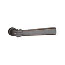 Emtek Ribbon & Reed Brass Tubular Entry set with Arts & Crafts Lever