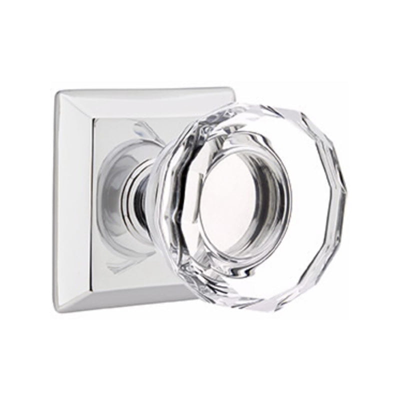 Emtek Lowell Knob Concealed Screws With Quincy Rosette