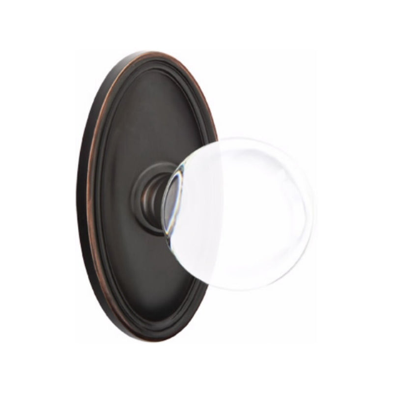Emtek Bristol Knob Concealed Screws With Oval Rosette