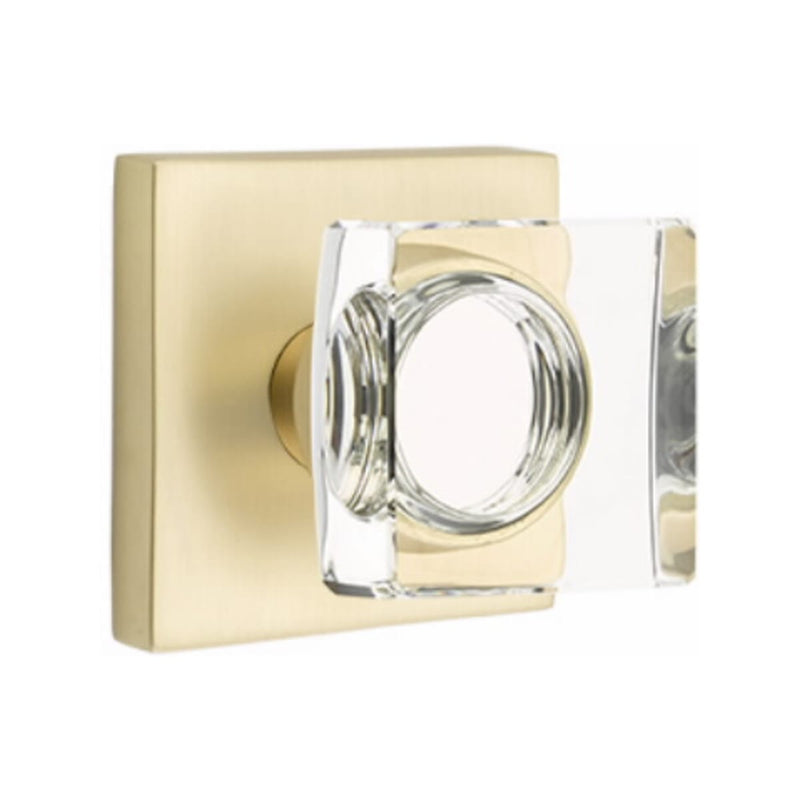 Emtek Modern Square Knob with Square Rosette