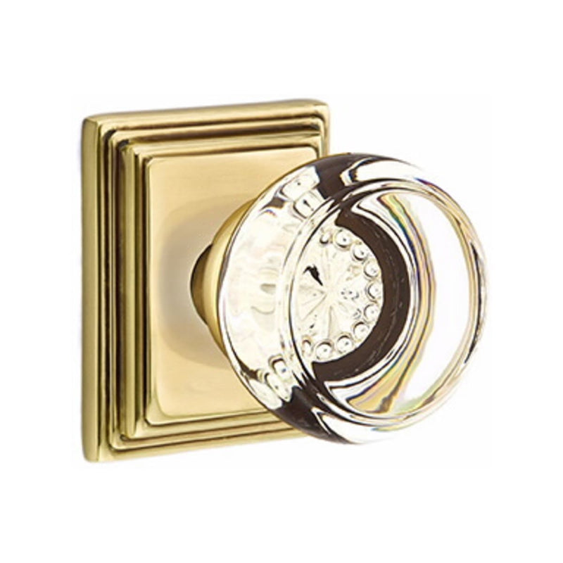 Emtek Georgetown Knob Concealed Screws With Wilshire Rosette