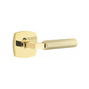 Emtek Select L-Square Straight Knurled Lever Concealed Screws with Urban Modern Rosette