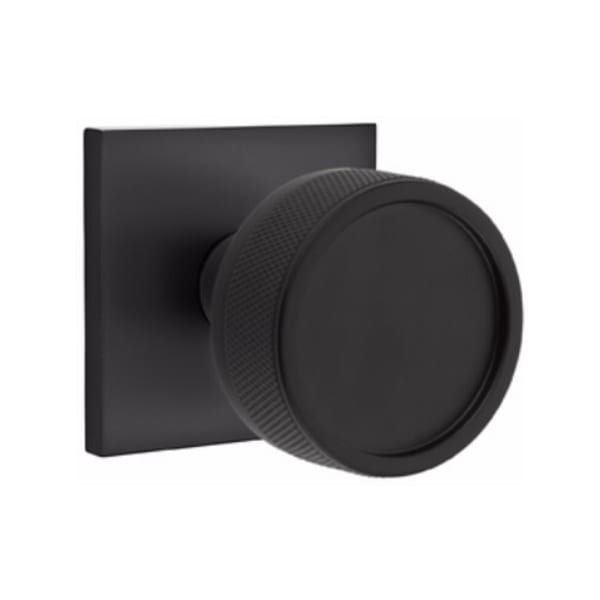 Emtek Select Conical Knurled Knob Concealed Screws with Square Rosette