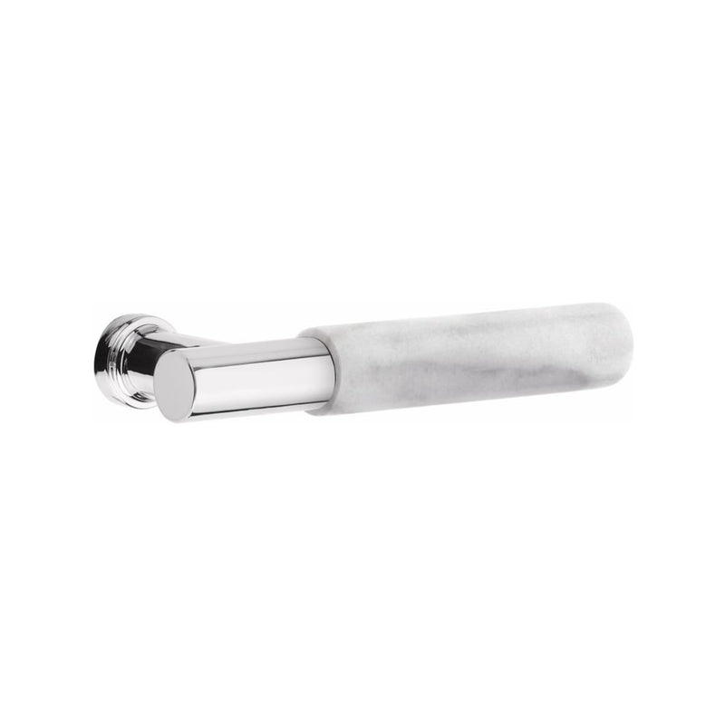 Emtek Modern Style Electronic Keypad Leverset with Select T-Bar White Marble Lever