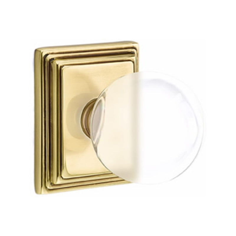 Emtek Bristol Knob Concealed Screws With Wilshire Rosette