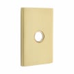 Emtek 2463 Doorbell Button with Modern Rectangular Rosette