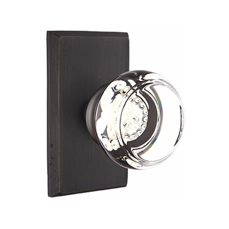 Emtek Glass Georgetown Knob Concealed Screws with