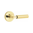 Emtek Select L-Square Faceted Lever with Disk Rosette