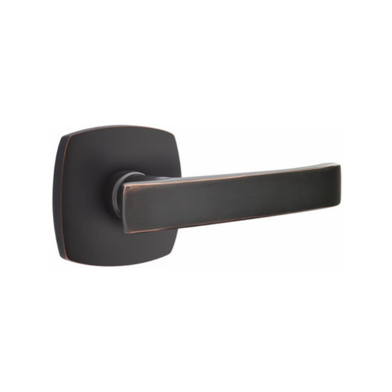 EMTEK Geneva Lever Concealed Screws with Urban Modern Rosette
