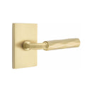 Emtek Select R-BAR Tribeca Lever Concealed Screws with Modern Rectangular Rosette