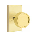 Emtek Verve Knob Concealed Screws with Modern Rectangular Rosette