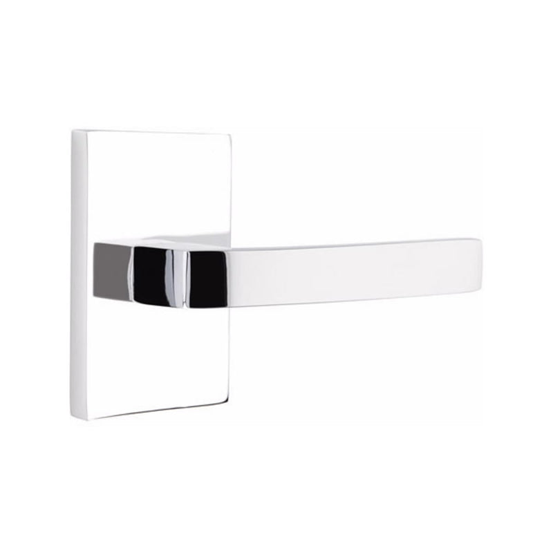 EMTEK Breslin Lever Concealed Screws with Modern Rectangular Rosette