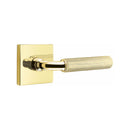 Emtek Select R-BAR Straight Knurled Lever with Square Rosette