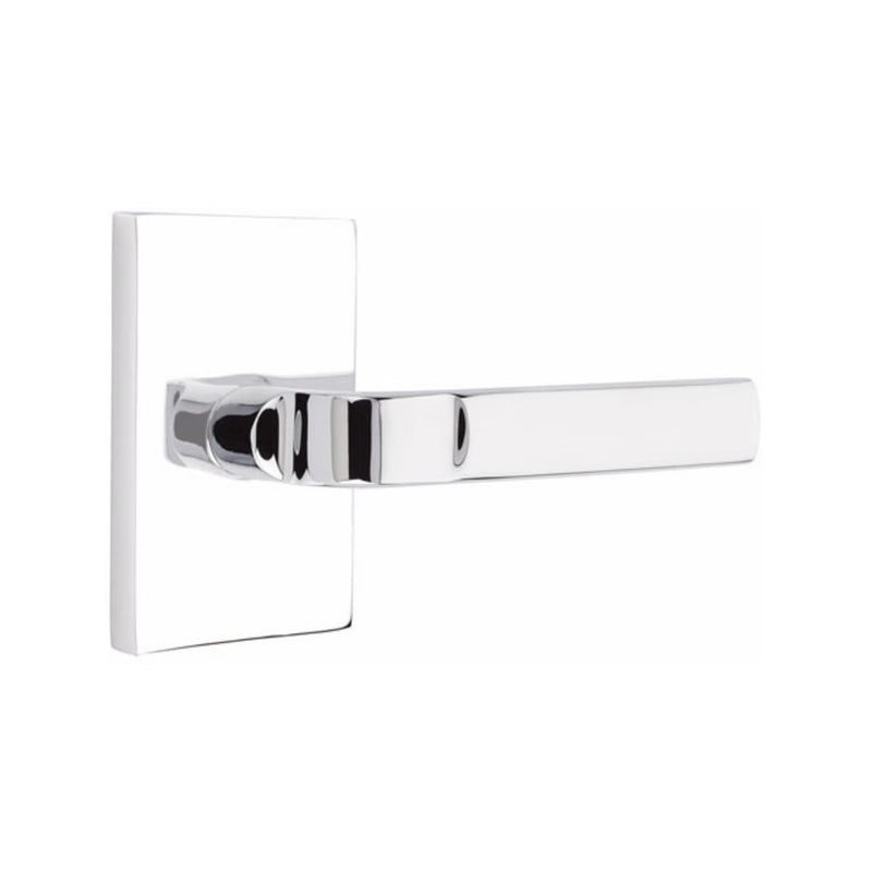 EMTEK Aston Lever Concealed Screws with Modern Rectangular Rosette