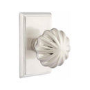 Emtek Melon Knob With Rectangular Rosette