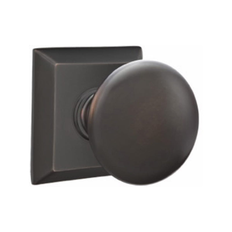 Emtek Providence Knob Concealed Screws With Quincy Rosette