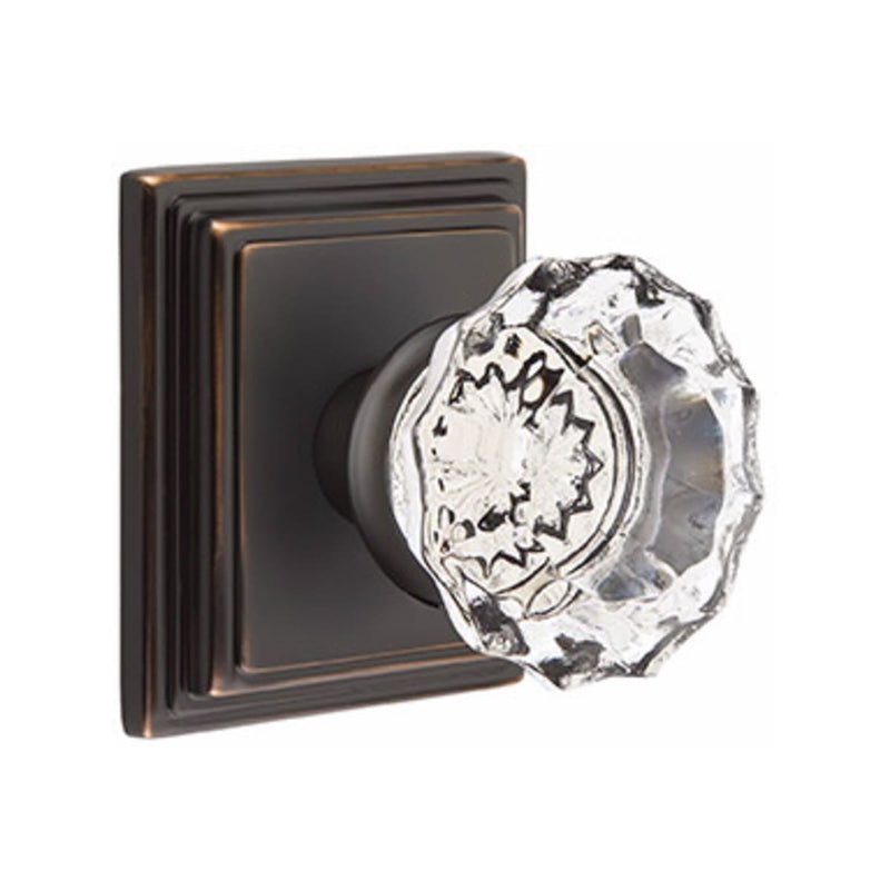 Emtek Astoria Knob Concealed Screws With Wilshire Rosette