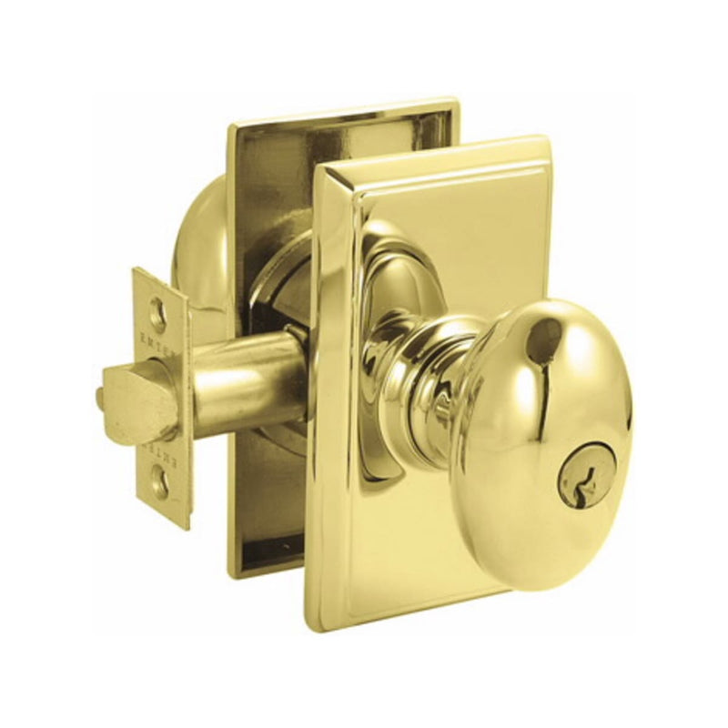 Emtek Modern Rectangular Two Point Lock with Egg Knob