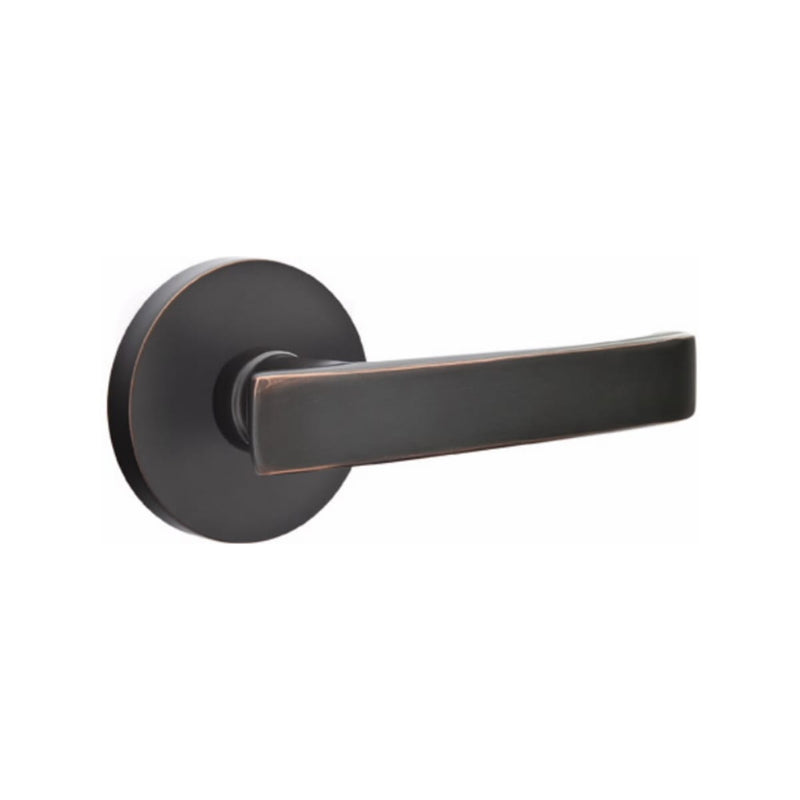 EMTEK Geneva Lever Concealed Screws with Disk Rosette