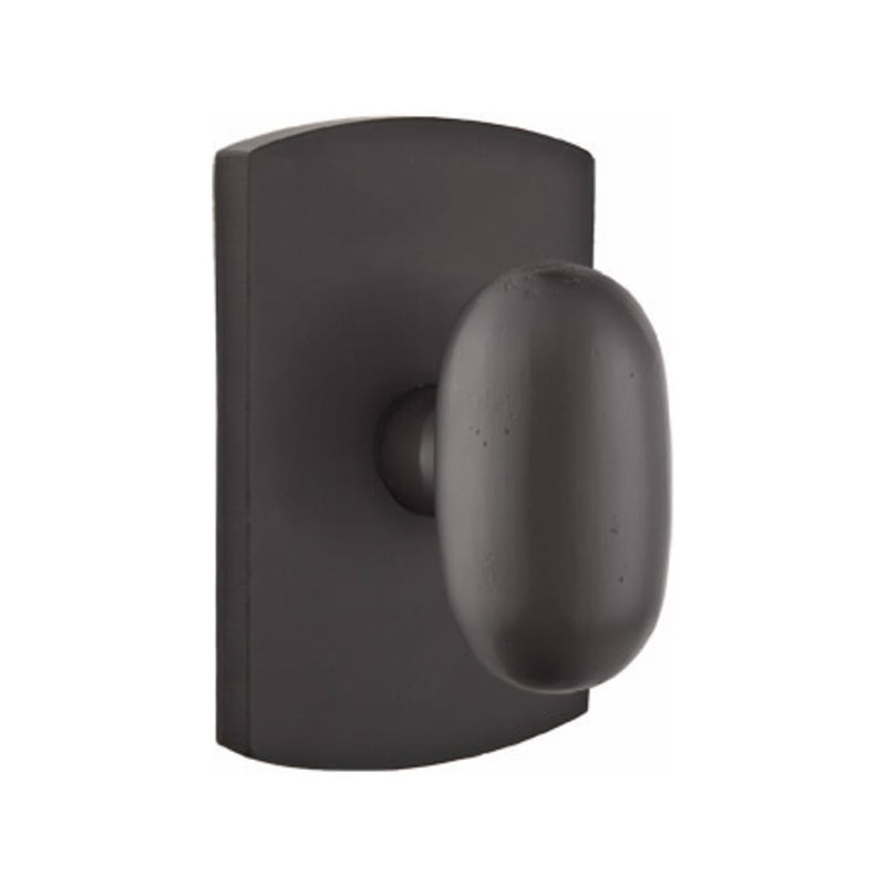 Emtek Sandcast Bronze Egg Knob Concealed Screws with