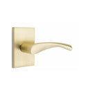 Emtek Triton Lever with Modern Rectangular Rosette Concealed Screws