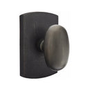 Emtek Sandcast Bronze Egg Knob Concealed Screws with