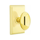 Emtek Egg Knob Concealed Screws With Rectangular Rosette