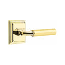 Emtek Select R-BAR Faceted Lever with Wilshire Rosette