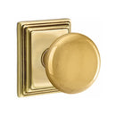 Emtek Providence Knob Concealed Screws With Wilshire Rosette
