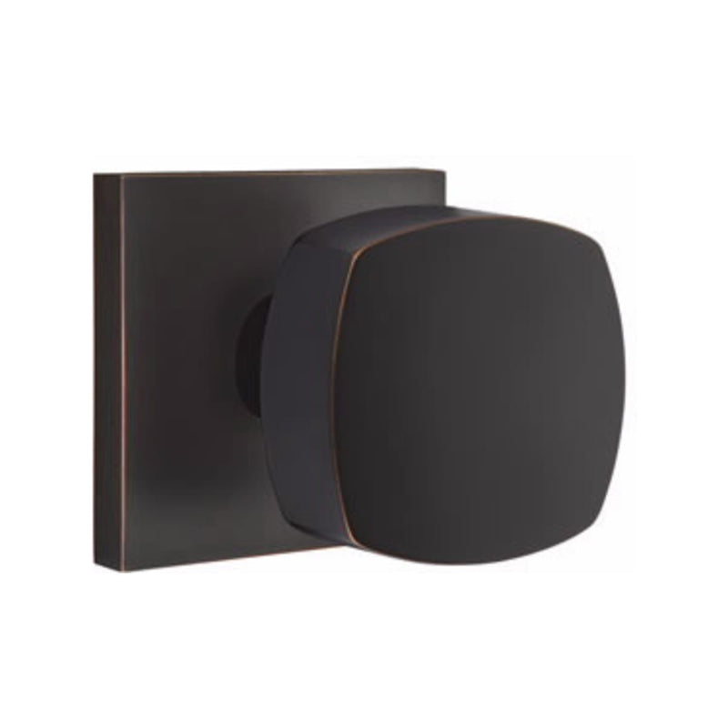 Emtek Freestone Concealed Screws Knob with Square Rosette