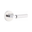 Emtek Select L-Square Faceted Lever Concealed Screws with Disk Rosette