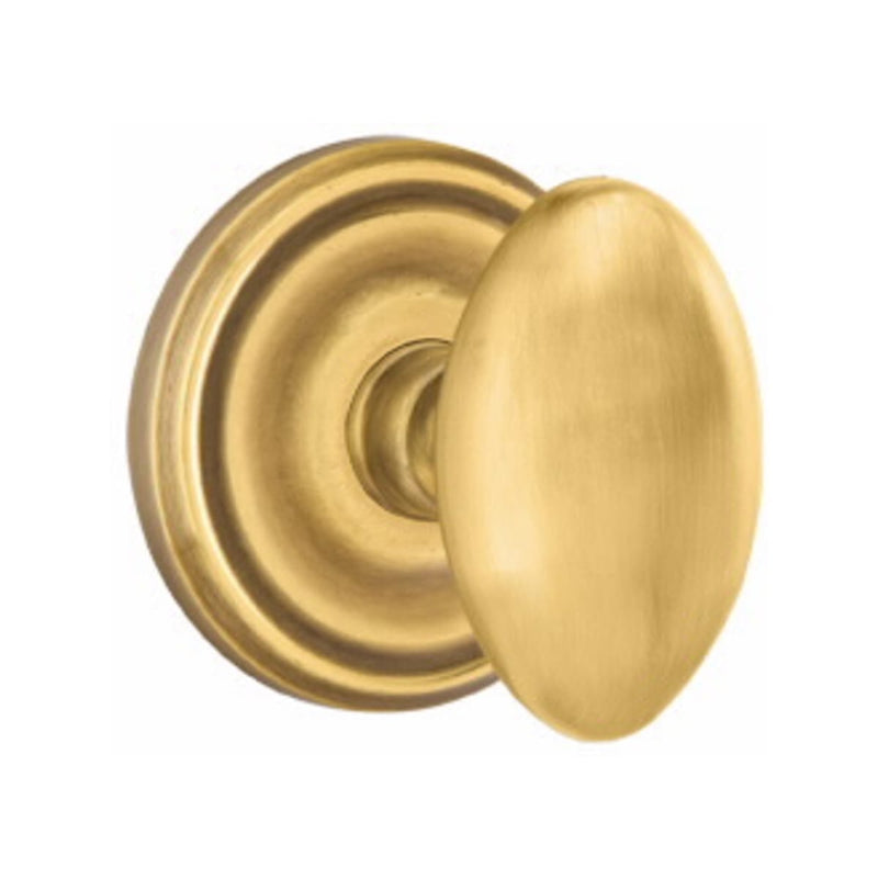 Emtek Egg Knob Concealed Screws With Regular Rosette