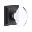 Emtek Hampton Knob Concealed Screws With Wilshire Rosette