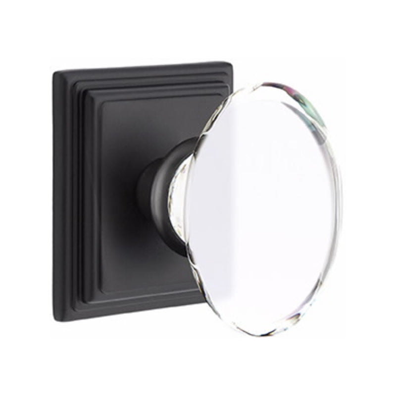 Emtek Hampton Knob Concealed Screws With Wilshire Rosette