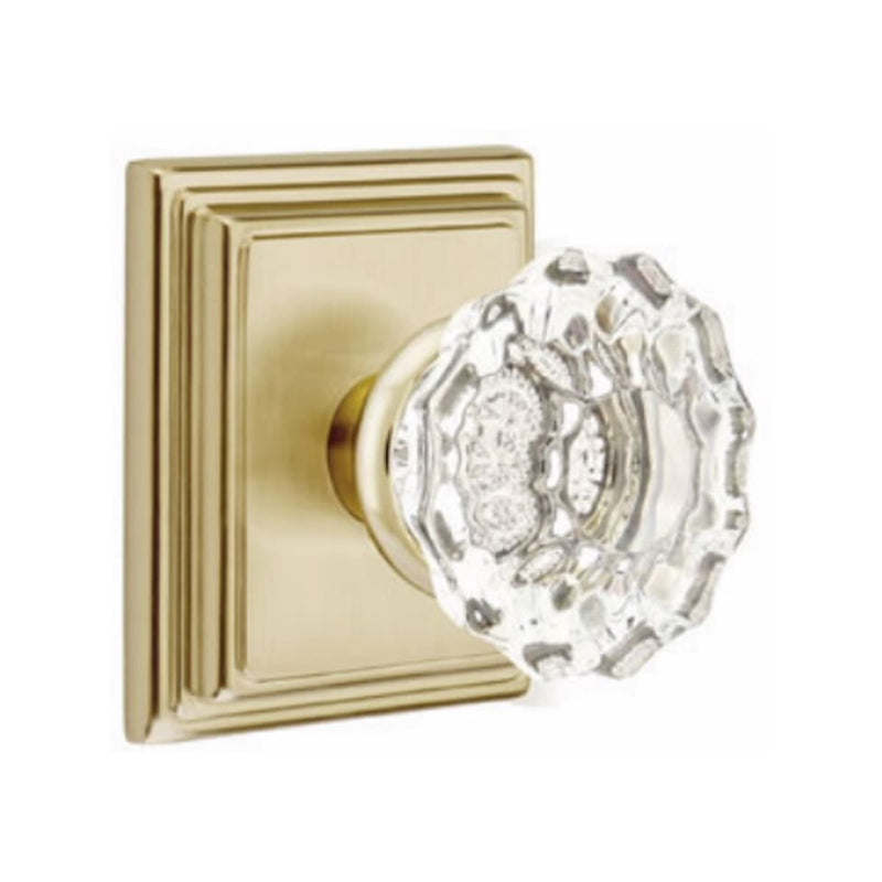 Emtek Astoria Knob Concealed Screws With Wilshire Rosette
