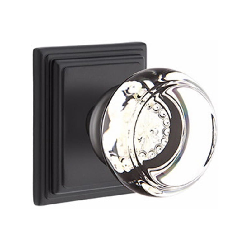Emtek Georgetown Knob Concealed Screws With Wilshire Rosette