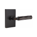 Emtek Select R-BAR Tribeca Lever Concealed Screws with Modern Rectangular Rosette