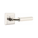 Emtek Select R-BAR Faceted Lever with Quincy Rosette