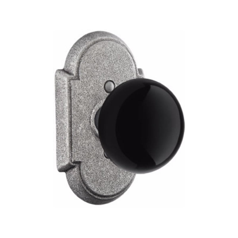 Emtek Wrought Stee Madison Black Knob with