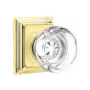 Emtek Georgetown Knob Concealed Screws With Wilshire Rosette