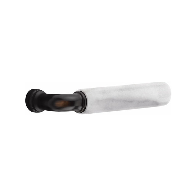 Emtek EMTouch Modern Style Electronic Keypad Leverset with Select R-Bar White Marble Lever