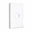 Emtek 2463 Doorbell Button with Modern Rectangular Rosette